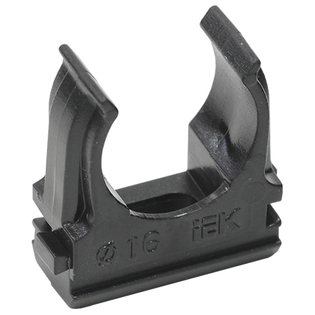 Держатель с защелкой СF16 черный "ИЭК"
