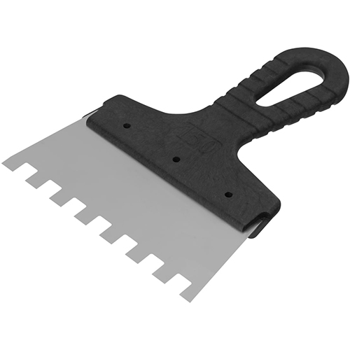 Зубчатый шпатель, 10*10мм, 150мм, Сибртех