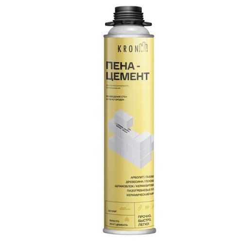 Пена-цемент профессиональная "KRONbuild", 850мл