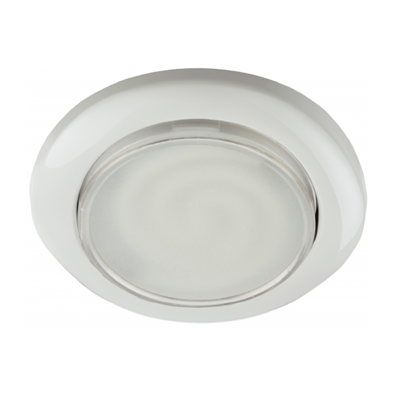 Светильник потолочный GX53 KL35 WH/1 "Эра" 13Вт, 106х90мм, встраиваемый, круг, белый, IP20