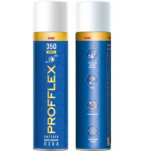 Пена монтажная бытовая всесезонная "PROFFLEX 350" SIMPLE, 500мл