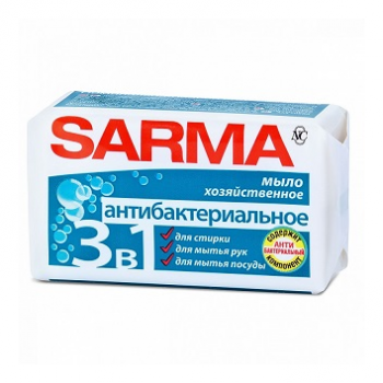 Хоз. мыло "НК Сарма" с антибакт. эффектом 140гр.