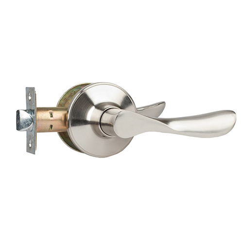 Ручка дверная "ЗВ3-05", нажимная, без фиксатора, "Никель"