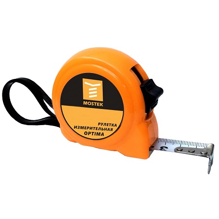 Рулетка "Mos Tek" Optima с фиксатором 7,5м*25мм