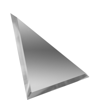 Плитка зеркальная  настенная треугольная &quot;ДСТ&quot; 200*200мм, с фацетом, серебрянная