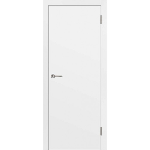 Дверное полотно "Гладкое", 600*2000*36мм, глухое, ламинатин, "Белое"Дубрава Сибирь