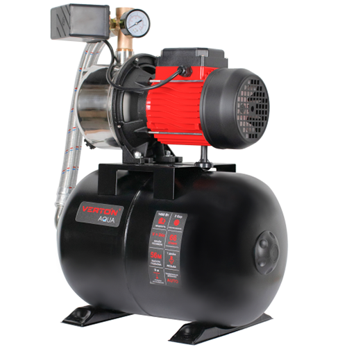 Насосная станция PS1400S/24 1400Вт, нержавейка, высота подъема 56м, производительность 66л/м &quot;Verton&quot;