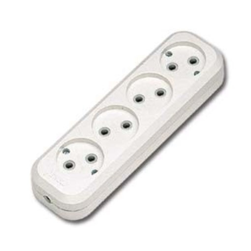 Колодка без заземления, 4 гнезда, IP20, "Пересвет"