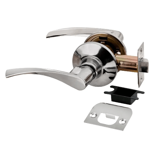 Ручка нажимная "HK-02 WC PC", "Хром", с фиксатором