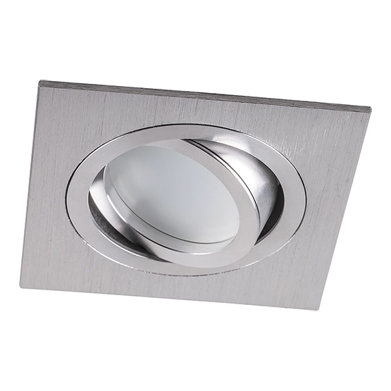 Светильник потолочный встраив. MR16 G5.3, &quot;DL2801&quot; хром, поворотный 92*92мм &quot;Feron&quot;