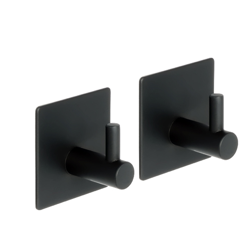 Крючок "Fixsen" одинарный, черный, FX-560A, 2шт