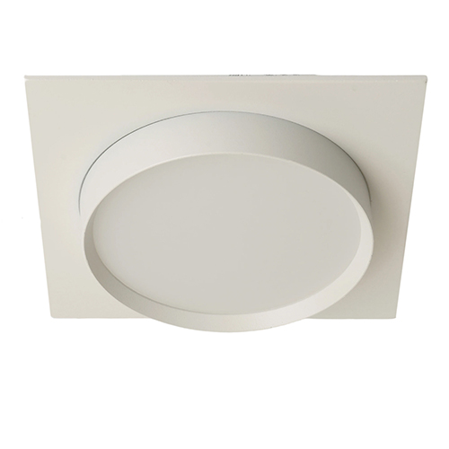 Светильник потолочный встраив. MR16 GX53, "DL506", 15W, 230V, белый, квадрат, без лампы "Feron"