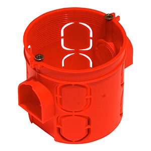 Коробка установочная "Hegel" для скрытой установки d-68мм, h-62мм, с саморезами