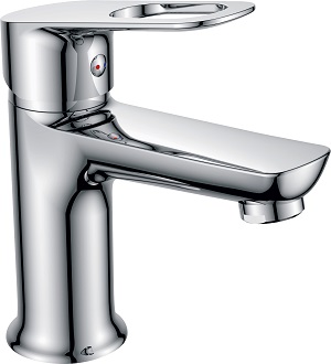 Смеситель для умывальника &quot;RUSH Edge ED7735-11&quot;, однорычажный, хром, с подводкой