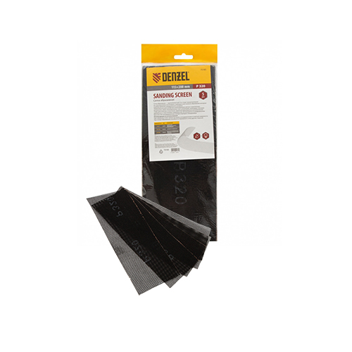 Сетка "Denzel" абразивная Р320, 115*280мм, 5шт