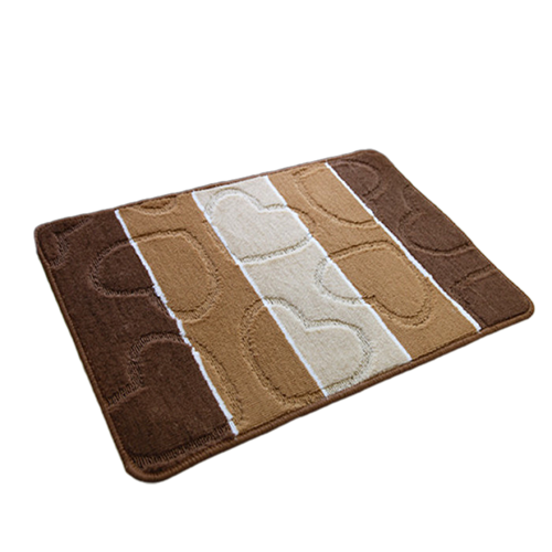 Коврик д/ван.ком.&quot;Zalel Silver&quot;60*100 2-пр Brown, светло-коричневый