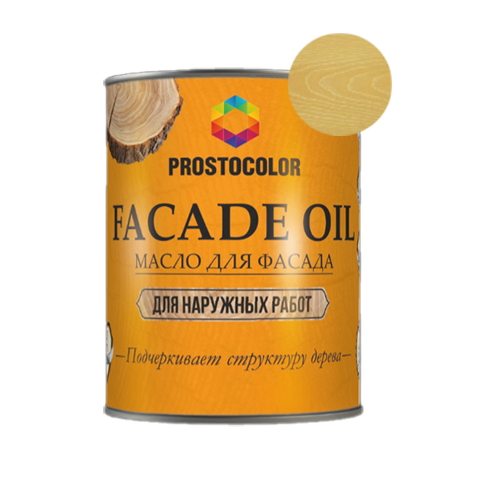 Масло для фасада "PROSTOCOLOR", "Ваниль", 0,75л