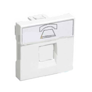 Розетка телефонная RJ-11, категория 3, 2 модуля для кабель-канала &quot;Праймер&quot; РКФ-20-00-П &quot;ИЭК&quot;