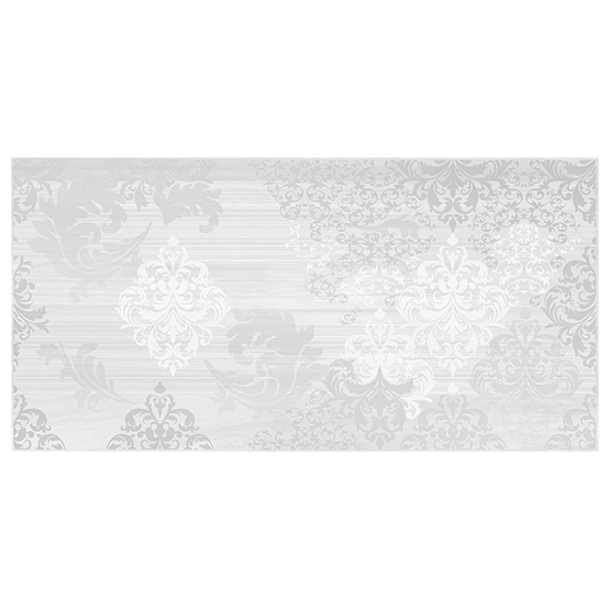 Декор керамический настенный "Grey Shades" 598*298мм, белый, узор