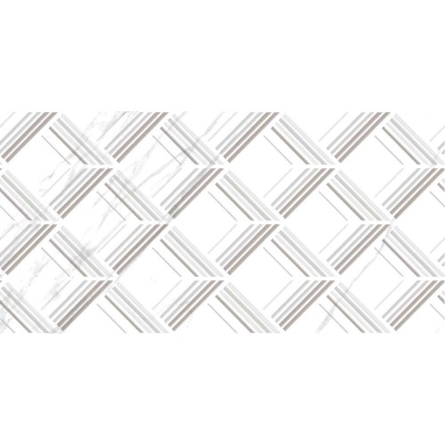 Декор керамический настенный &quot;Флорида D&quot; 250*500мм, белый абстракция