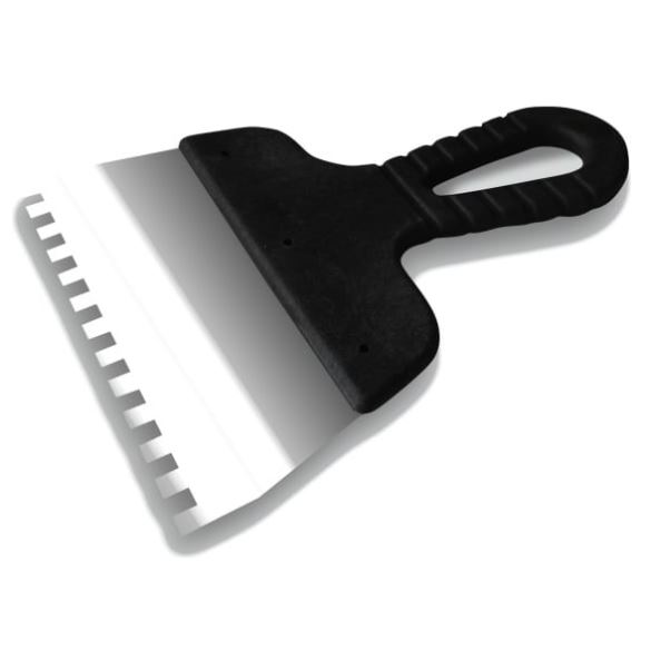 Шпатель Decor "Россия" нержавеющая сталь 350мм, зуб 6*6мм