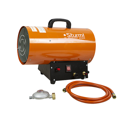 Пушка тепловая газовая GH91151V, 9-15кВт, производ. 400м3/час, расход топ. 1.1кг/ч, прямой нагрев, "Sturm!"