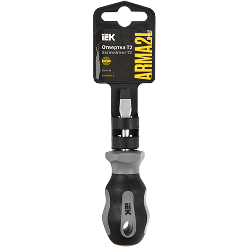 Отвертка "ИЭК" ARMA2L 5, SL6,5х38 Т2