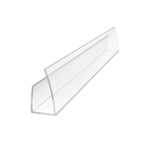 Профиль торцевой 2100*4мм, прозрачный ROYALPLAST UP