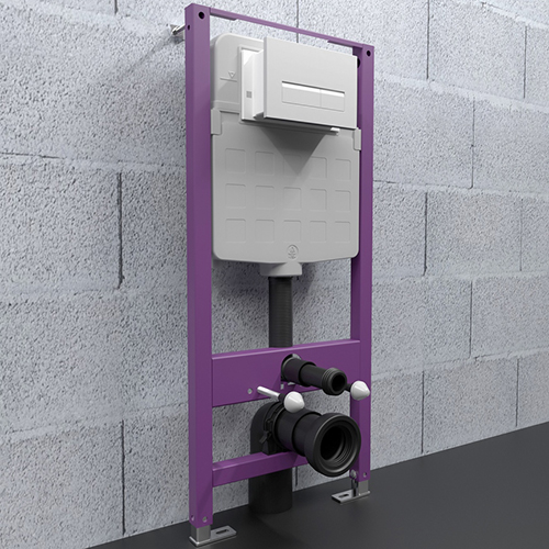 Кнопка "Triton-Pro" двойная механическая для инсталляции "Evo" белая глянцевая, пластик