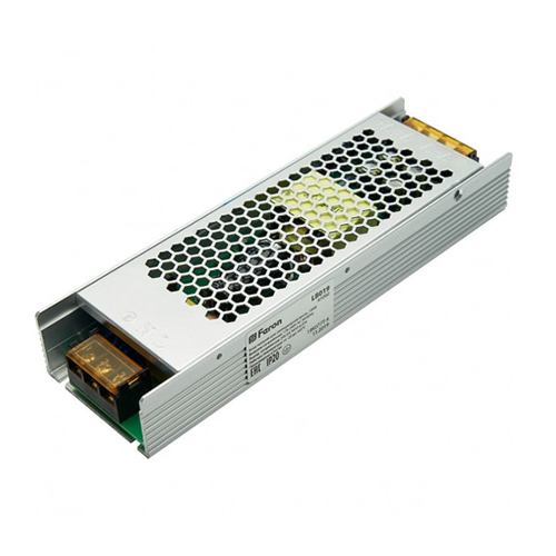 Драйвер (трансформатор), "Feron", "LB019", "150-24" для светодиодн. ленты 150Вт, 12,5А, 24В, IP20