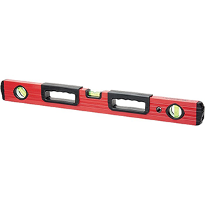 Уровень "Matrix" алюминиевый фрезерованный 1000мм, 3 глазка, 2 эргономичные ручки