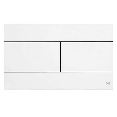 Кнопка "Oliveira" двойная механическая для инсталляции "Slim" белая, пластик