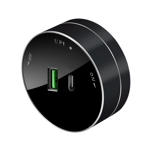 Розетка MultiTrack 2хUSB (тип А+С) 18Вт, 5В/3А Антрацит