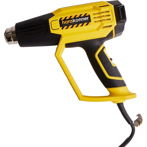 Фен технический Hanskonner, HHG2023CD 2300 Вт, 50/50-650C, 250-500л/мин, КЕРАМ., ЖК-дисп., кейс