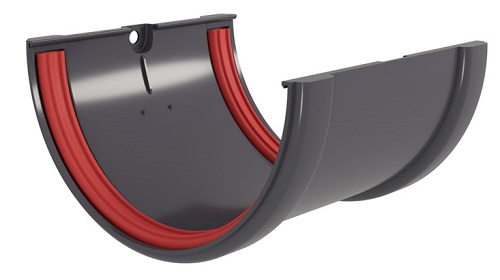 Соединитель желобов "Графит" "Grand Line"