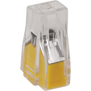 Строительно-монтажная клемма СМК 773-322 желтая в прозрачном корпусе "ИЭК"